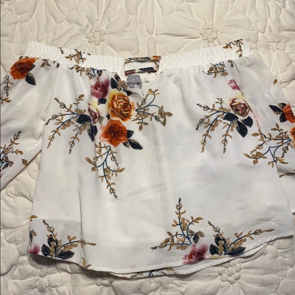 Off the shoulder shirt